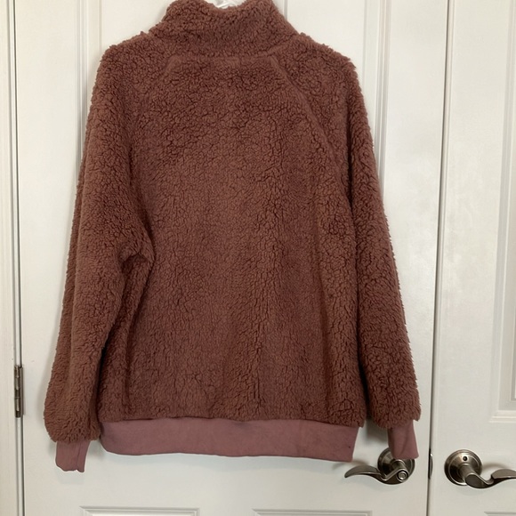 Merokeety Winter Long Sleeve Sherpa Jacket Coat - Picture 4 of 7